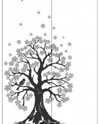 Пескоструйный рисунок Дерево 346